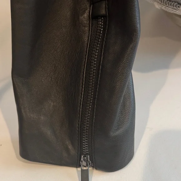 BADGLEY MISCHKA Women's Black Leather Jacket - Picture 12 of 15